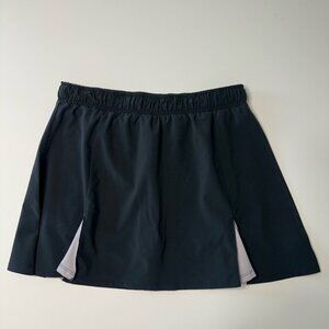 Black Skirt with White Label